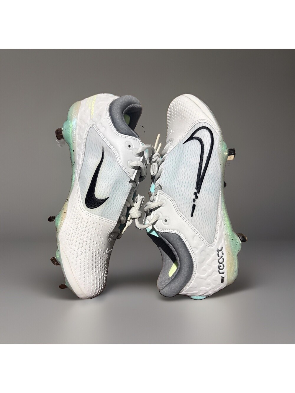 Nike Women's Hyperdiamond 4 Elite Metal Softball Cleats Size 9.5 Photon Dust